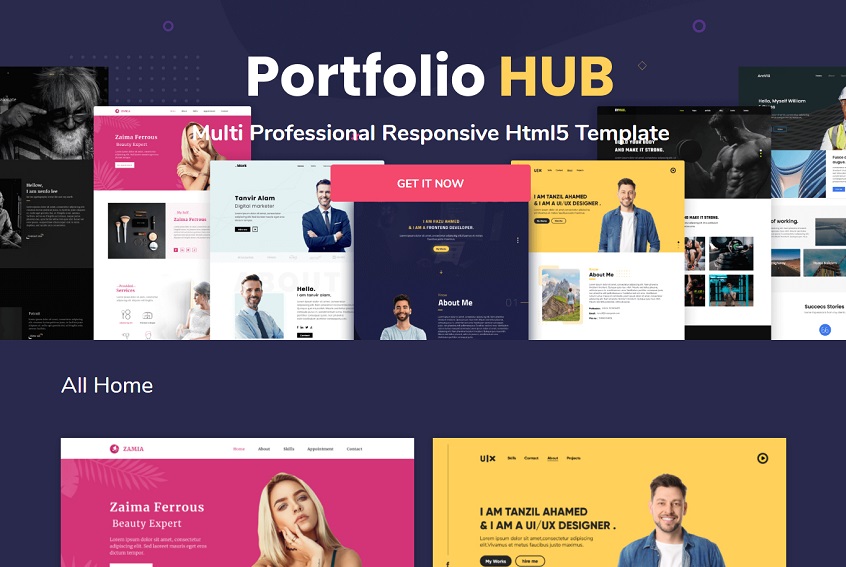 PortfolioHub - Multi Professional Html Template